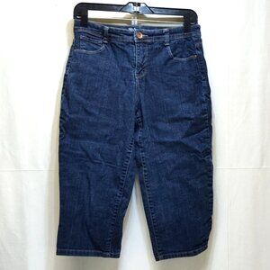 Style & Co Jeans 6P Tummy Control High Waist Capri Jeans Cotton / Spandex Blend